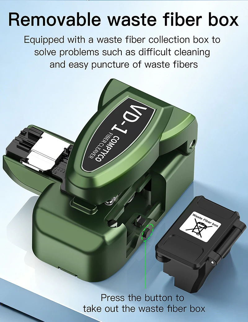 VD-1 One-step Fully Automatic High Precision Fiber Optic Cleaver FTTH Tool Optic