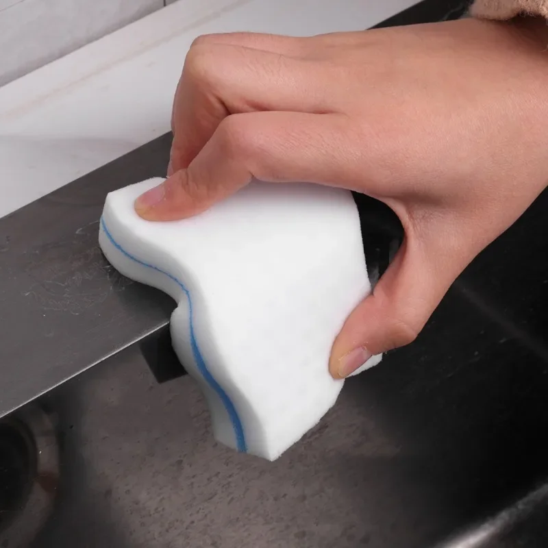 100/1pcs Melamine Sponge Household High Density Sponges Kitchen Cleaning Tool Compression Double Dishwashing Wipe Clean Supplies