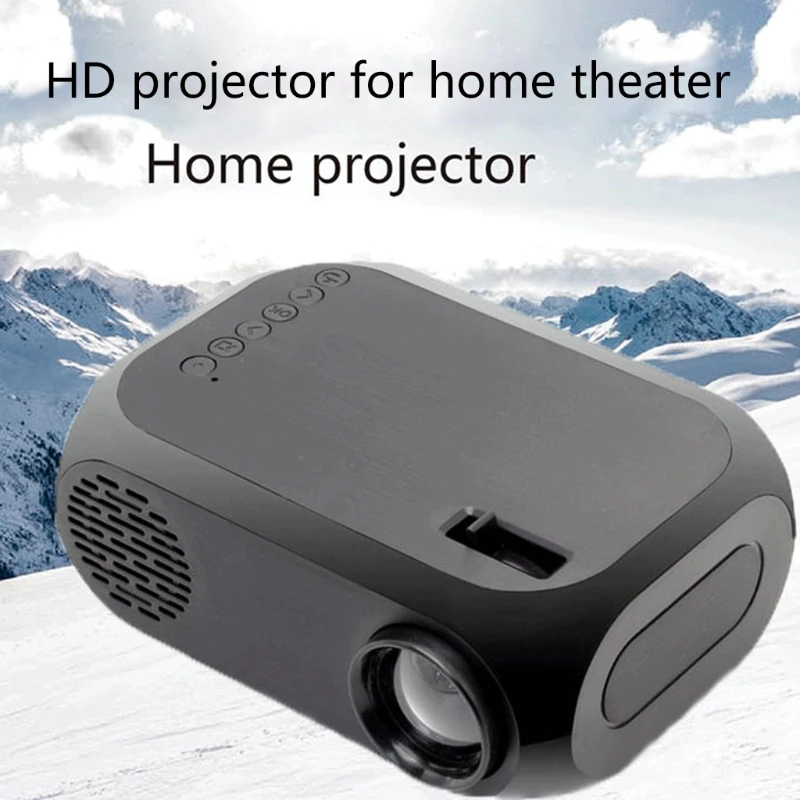 

Multi-Functional Household Projector Outdoor&Indoor LED Movie Projector High Light Glassed Lens Projector