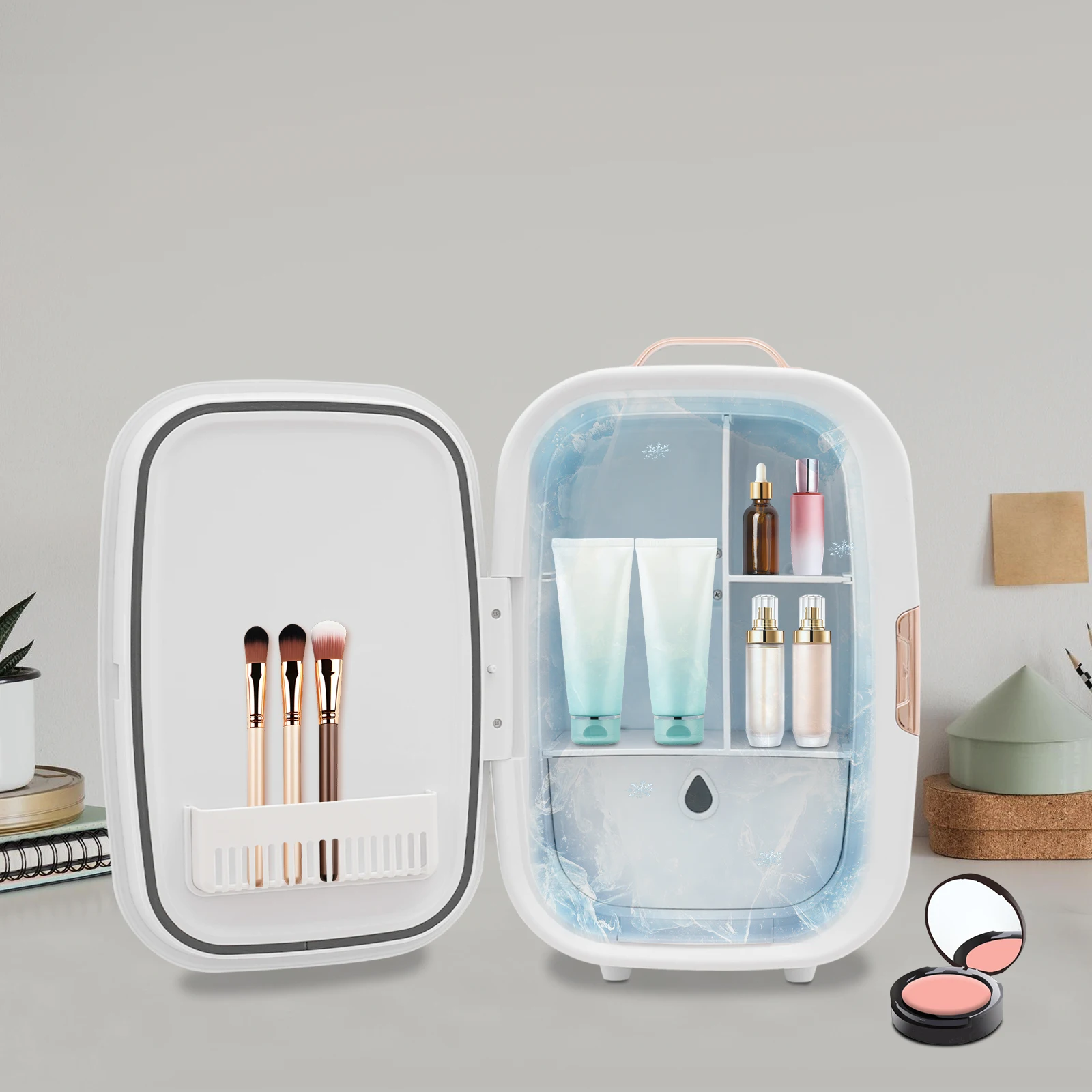 12L Mini Makeup Fridge Cosmetic Refrigerator Beauty Fridge for