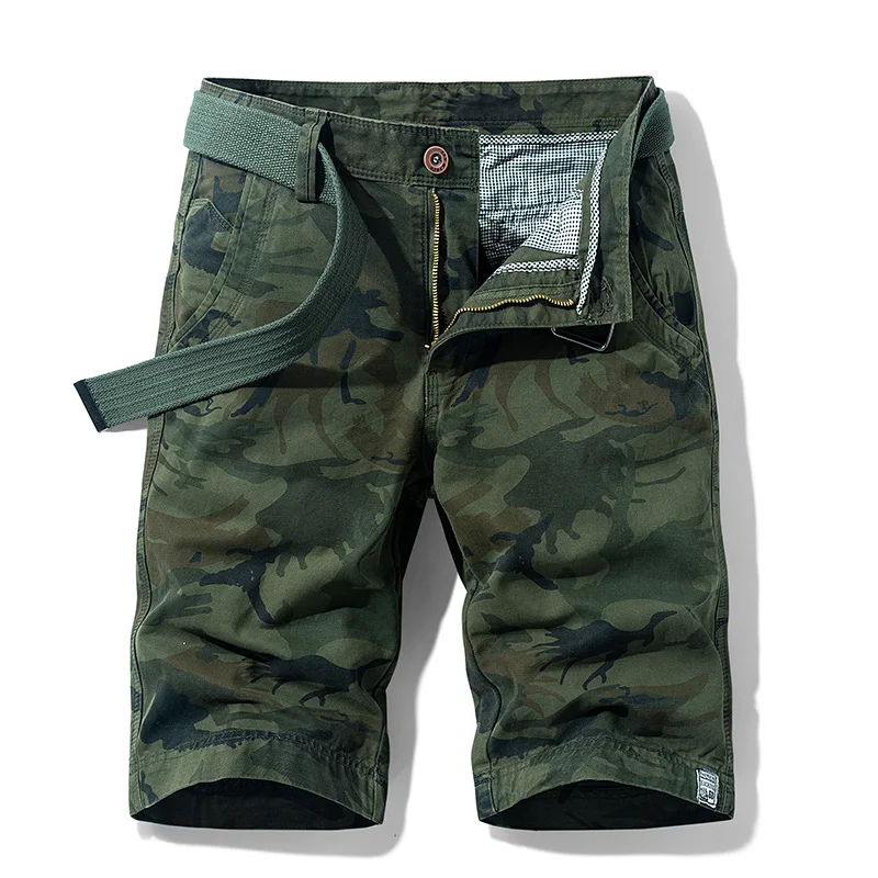 Jungle Camouflage Workwear Shorts Men's Middle Pants Summer New Loose Straight Leisure Climbing Sports Shorts
