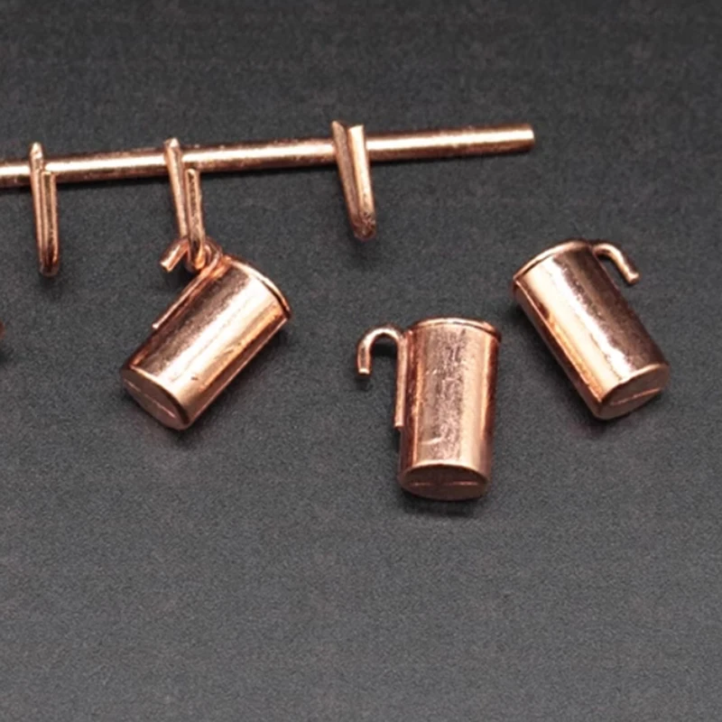 Doll House Copper Vintage Kettle 5-piece Dollhouse Mini Simulation Decorative Kitchen Toys