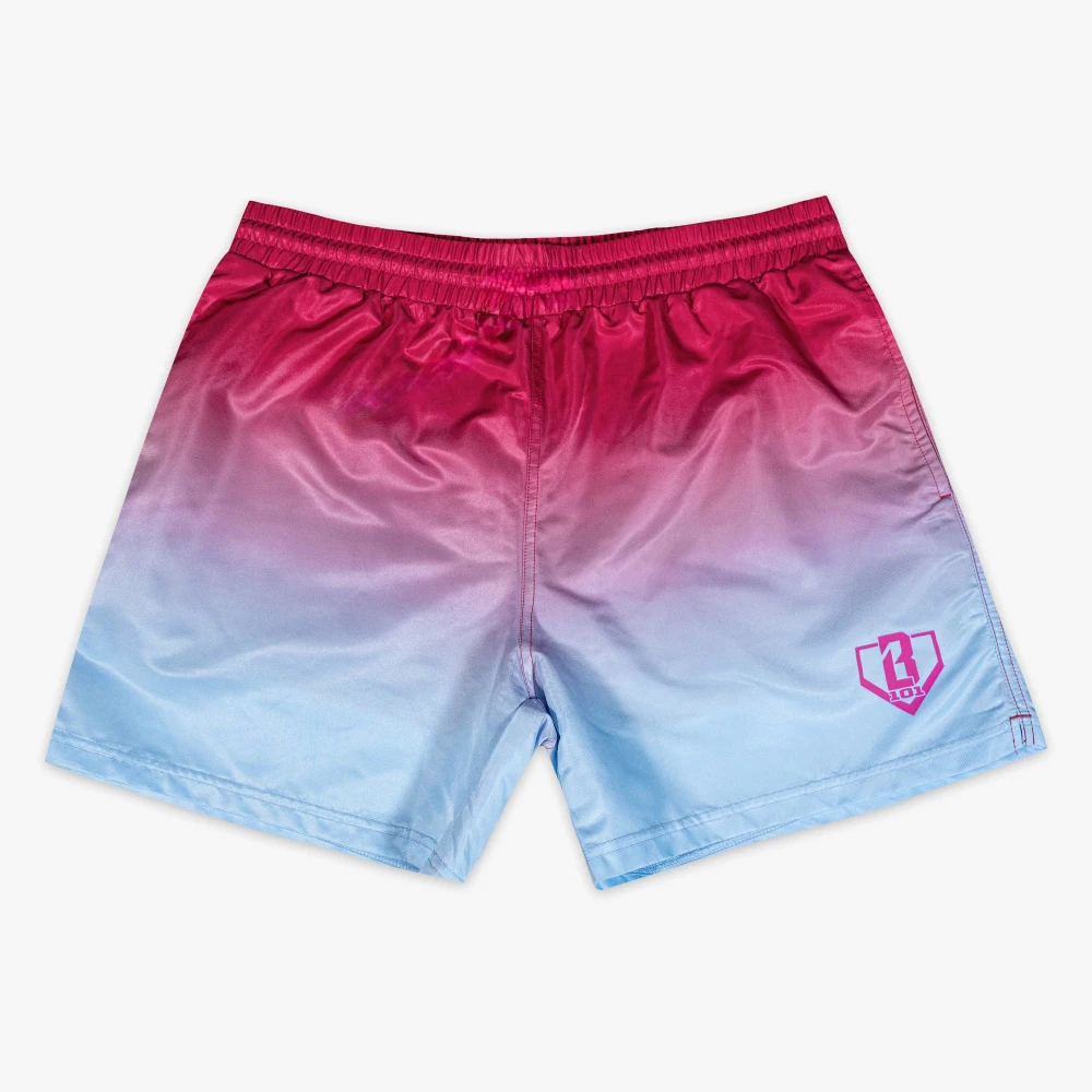 2026 Summer New Children/Youth Shorts Baseball Lifestyle 101 Gradient Swim Trunks Oversized Breathable Quick Drying Shorts ﻿﻿