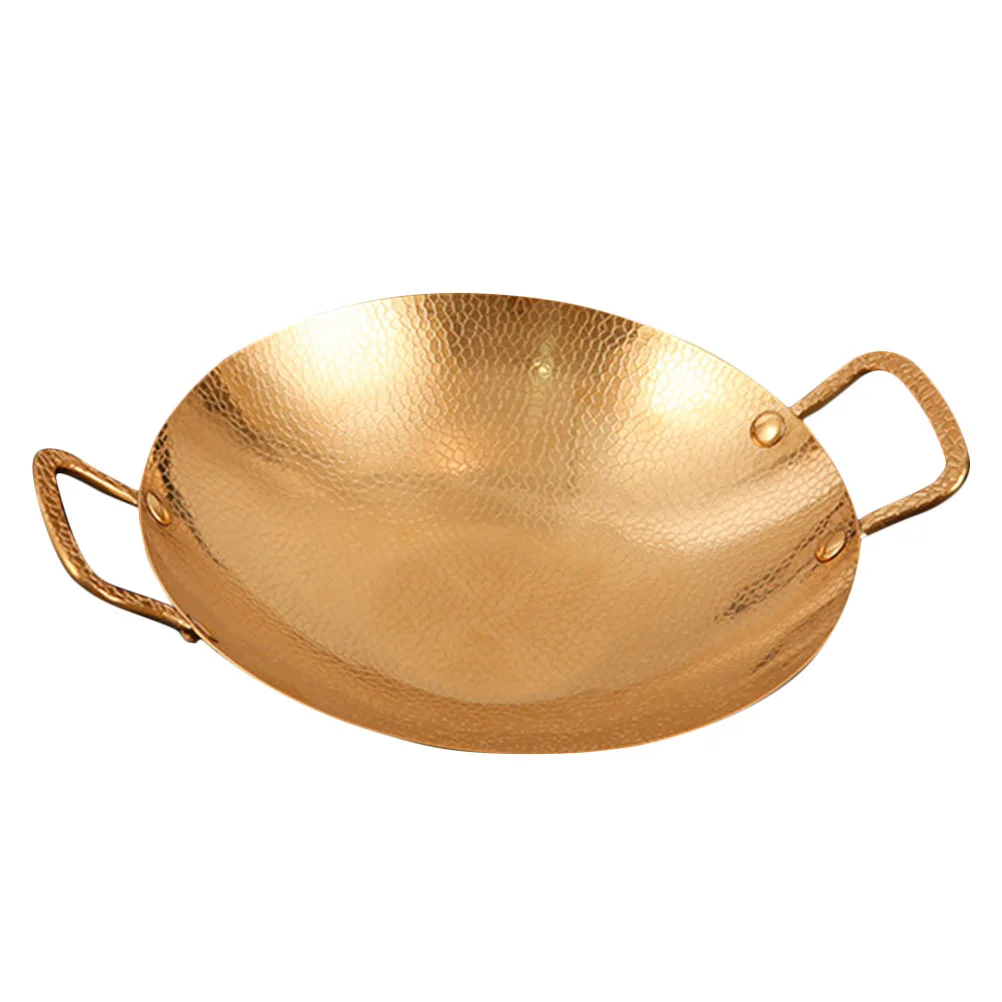 

Cooking Pot Double Handle Cooking Pan Stainless Steel Pan Kitchen Cooking Tool