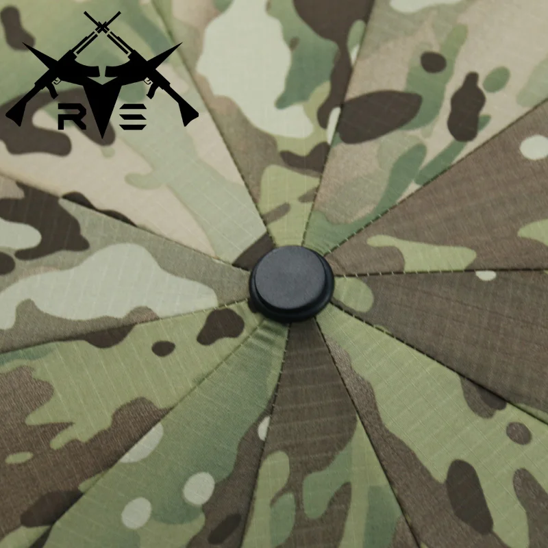 Ronson Camouflage Tactical Umbrella Automatic Umbrella Camouflage MC Pattern CLASSIC Travel Outdoor For Tactical Umbrella