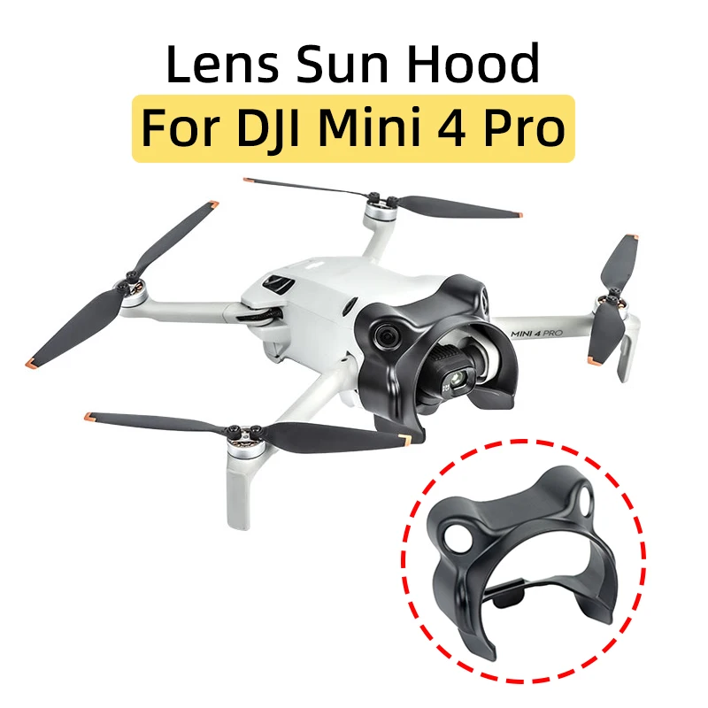 

Для DJI Mini 4 Pro Drone Gimbal Camera Lens Sun Hood Anti-glare Sun Shade Anti-Stray светильник Protect Cover Photography Accessories