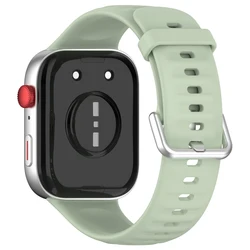 Soft Silicone Sport Strap - Comfortable & Breathable Band for Huawei Watch Fit (Official Green)