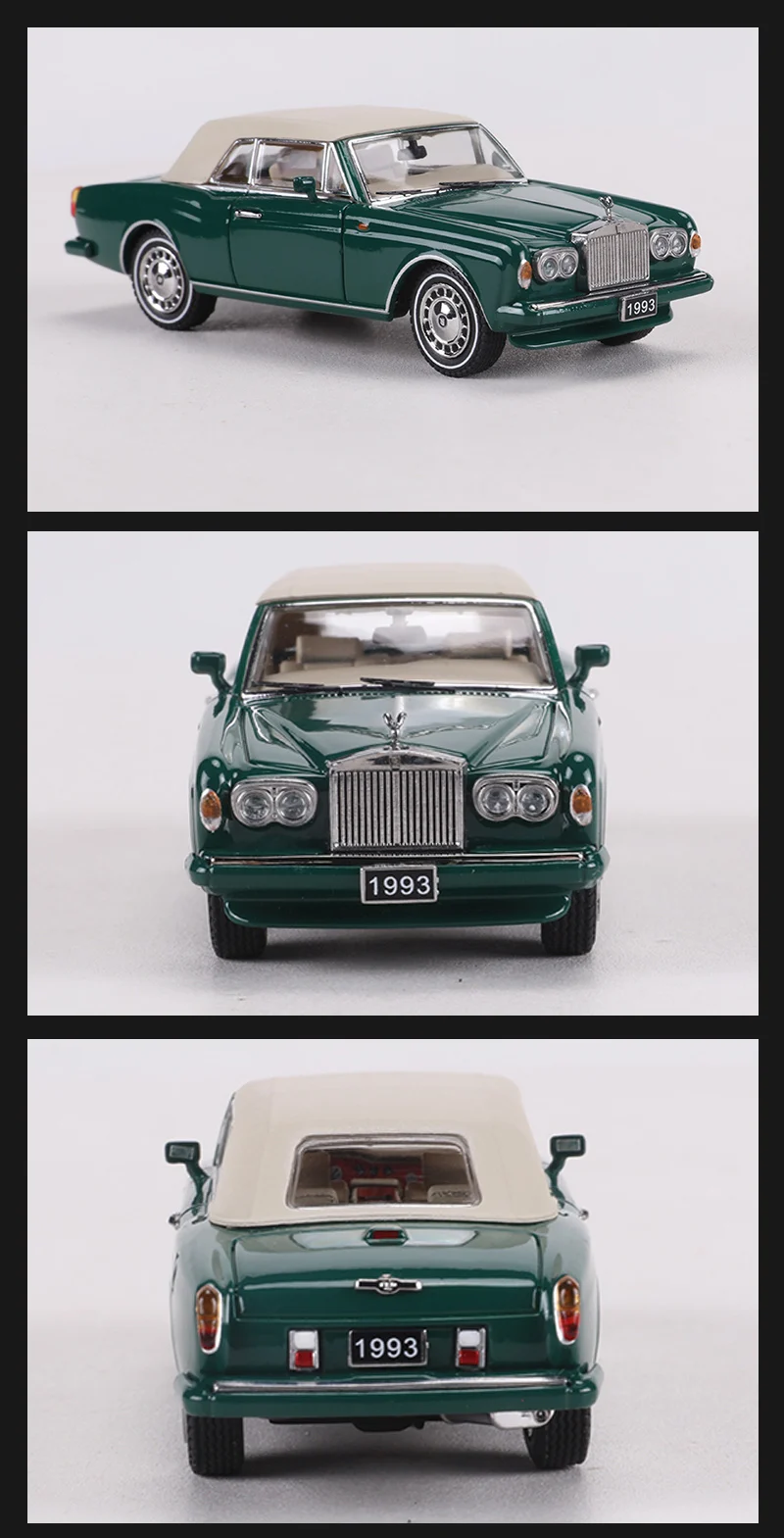 GFCC 1:64 1993 Corniche IV Convertible Car Alloy Model Car 