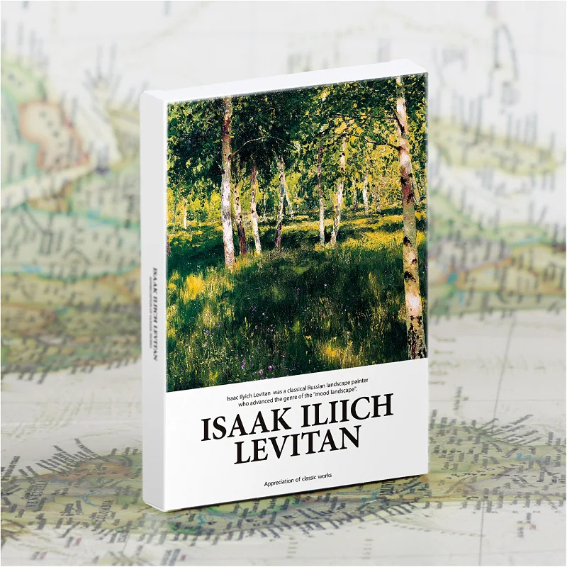 

30 шт./лот художественная серия Isaak Iliich Levitan Millet картина открытка поздравительная открытка/подарок на день рождения свадьбу сообщение H409
