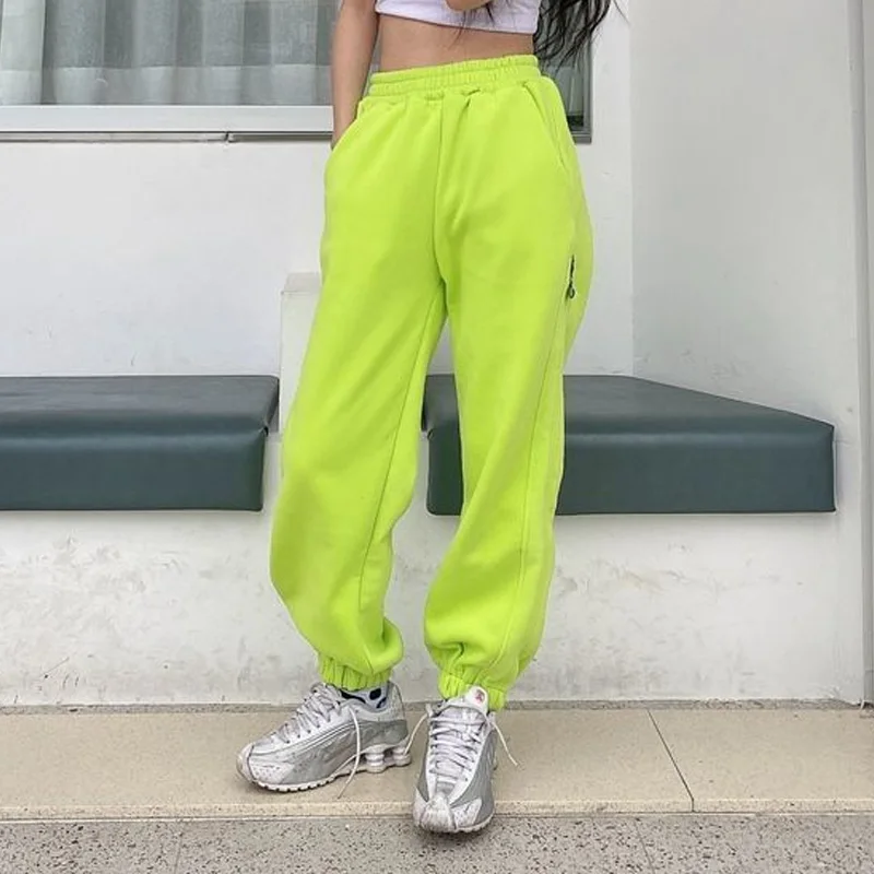 2023 New Spring and Autumn Fashion Trend Street High Waist Panel Pocket Casual Loose Oversize Solid Harun Sports Guard Pants