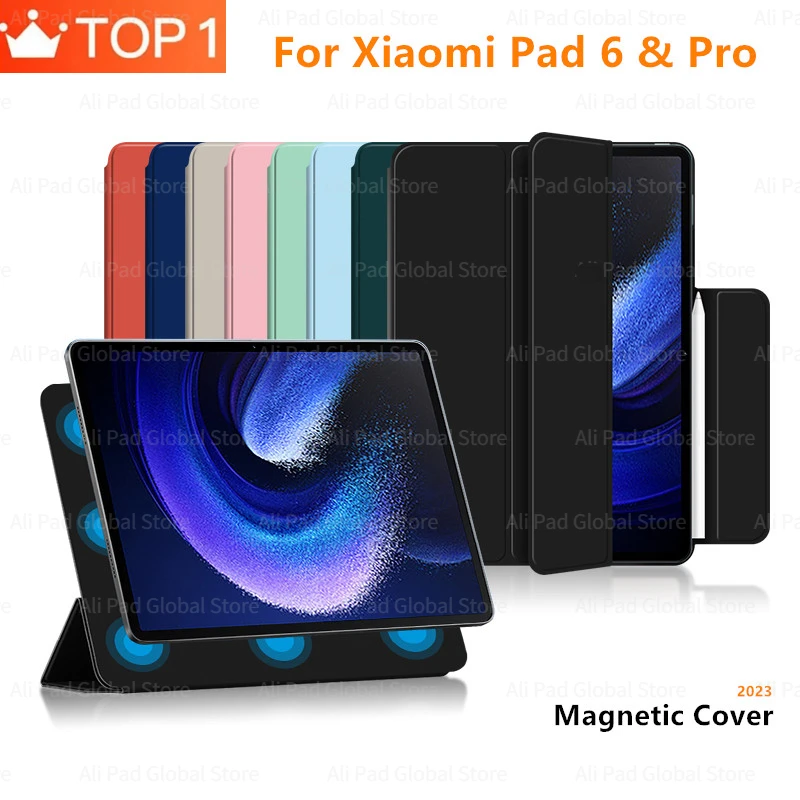 

For Xiaomi Pad 6 Pro Case Ultra Thin Magnetic Smart Cover for MiPad 6Pro 2023 Mi Tablet xiaomipad6 With Auto Wake UP