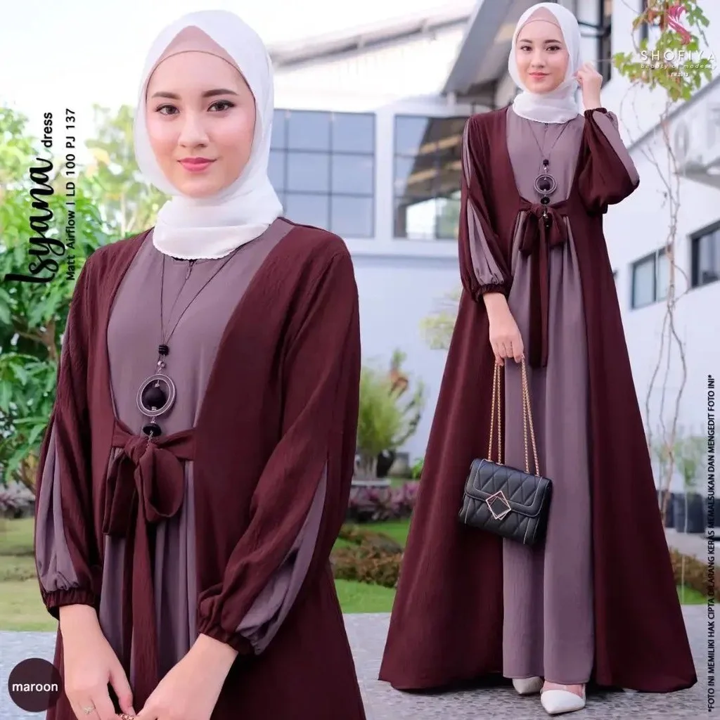 

Muslim Women's Prayer Dress Middle East Islamic Color Matching Long Skirt with Pullover Abaya Khimar Jilbab Kaftan Long Dress
