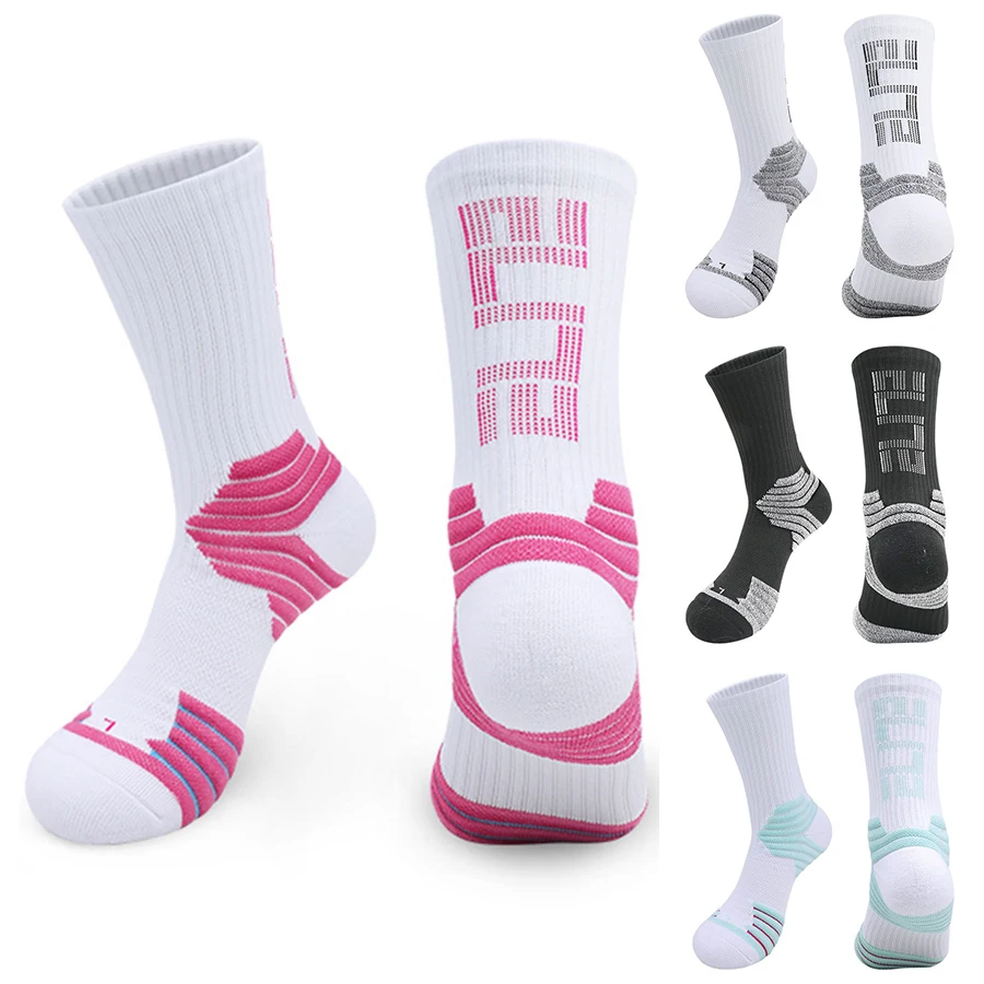 

Men's Professional Basketball Socks Long Tube Sports Socks Men Thickened High Towel Sweat-absorbent Non-slip Breathable Elite