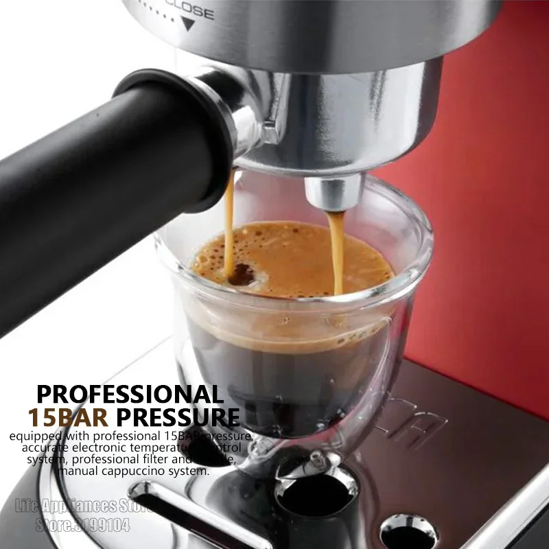 Delonghi Semi-Automatic Coffee Maker 15 Bar Cappuccino Milk Foam Maker Espresso Coffee Machine for Home Latte 220V EC685