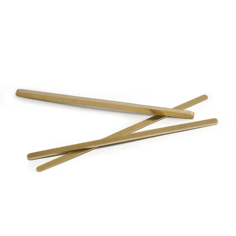 2Sets(6pcs) Saddle/Nut Height adjusting Shim Brass Durable Heightening Gasket 72x2.8mm Three Thicknesses Luthier Tool