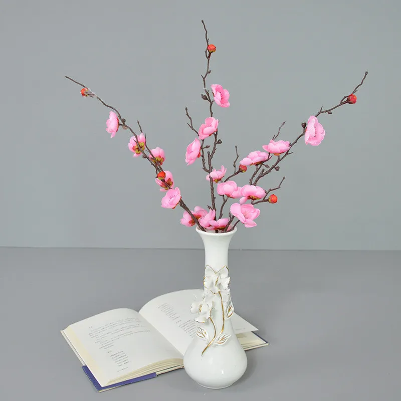 

50pcs 59CM Artificial Simulated Plum Blossom Twig Branch For DIY Christmas Garden Accessories Handmade Flower Bouquet Decoration