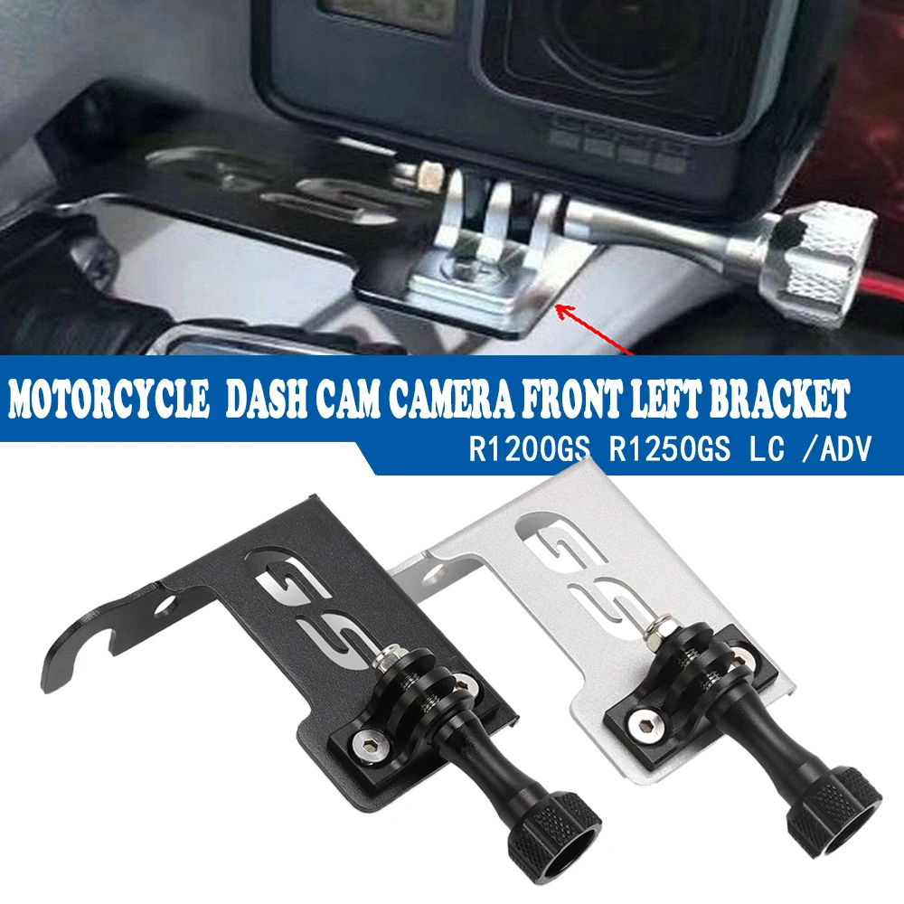 

For Bmw Gsa R1200 R1250 GS R1200gs LC R1250gs Adventure Adv Gopro Go Pro Dash Cam Camera Front Left Bracket Pad Moto Accessories