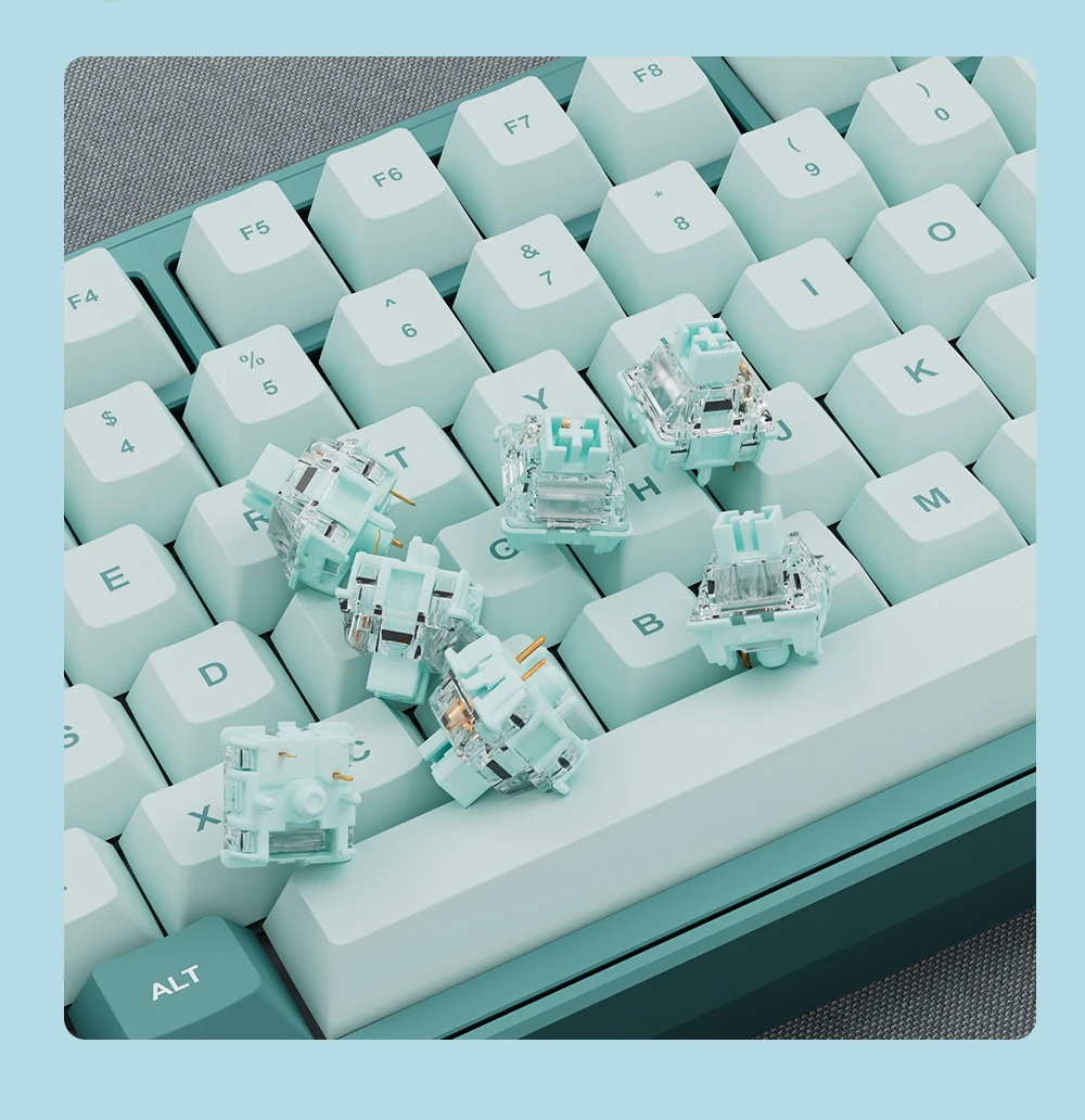 Mmb Sea Salt Tactile Switches Teclado Mecânico Personalizado Faça Você Mesmo mx Cherry Rgb Switch Hot-swap Fit Gmk67 Gk61 5pin - Imagem 6