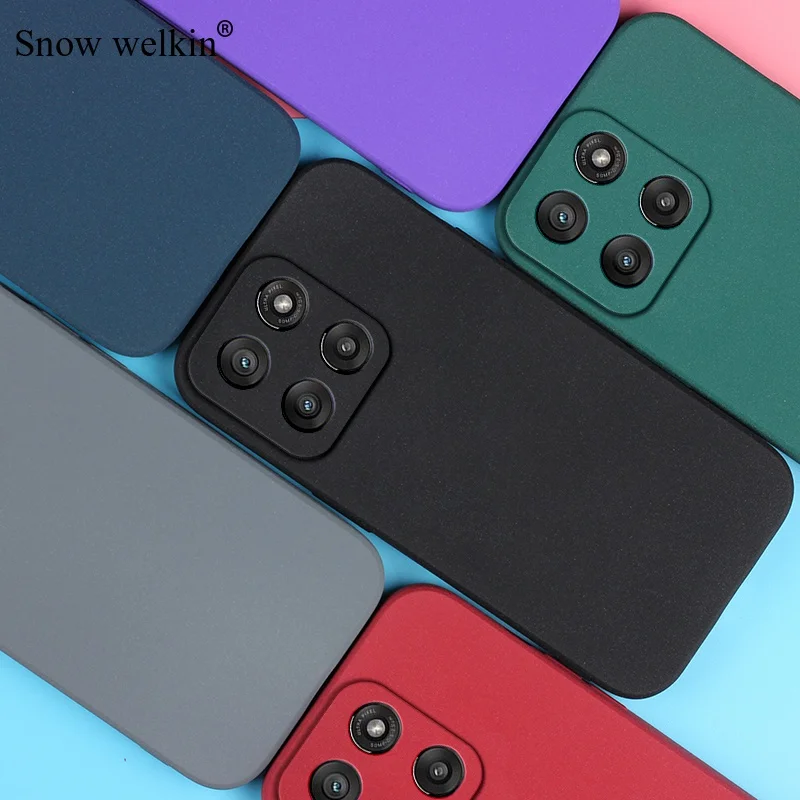 Sand Matte Soft Silicone Shockproof Phone Case with Full Protection