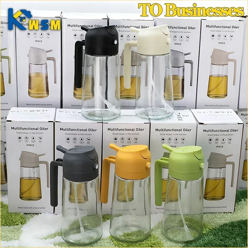 500ml Glass Oil Sprayer Oil Spray Bottle Tank BBQ Kitchen Baking BBQ Picnic Kitchen Tools for Businesses