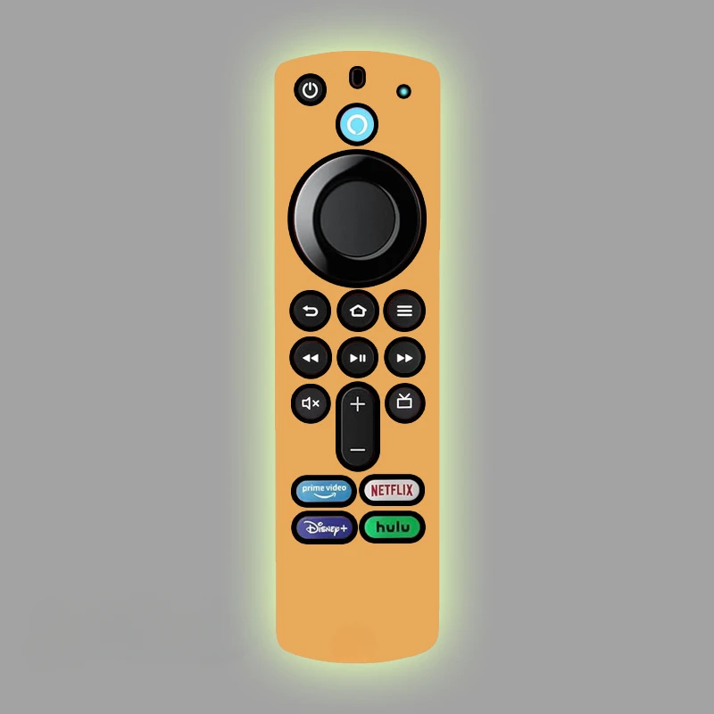 Glow-in-the-Dark Silicone Protective Case for Streaming Device Remote - Drop and Dust Proof