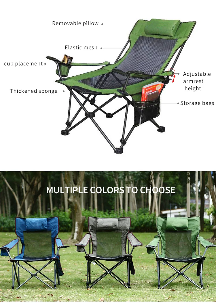 Sedia Da Campeggio Portatile Cliq Mystiq Lounge, Nera, Pieghevole, Nuovo Con MSRP $269