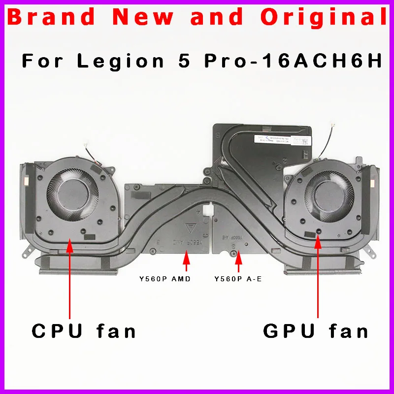 5H40S20280 5H40S20281 5H40S20282 New Cooling Heatsink Fan Thermal Module Cooler For Lenovo Legion 5 Pro-16ACH6H R9000P2021H 82JQ