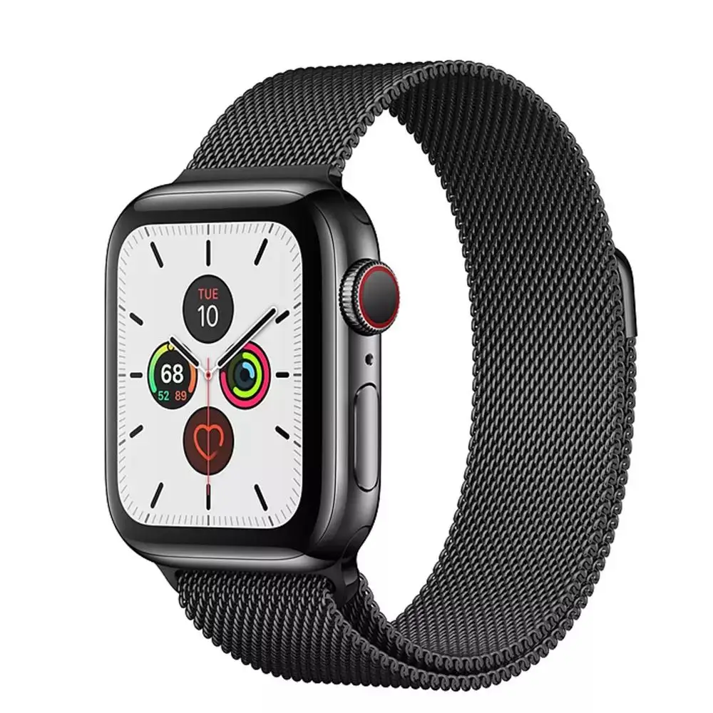 Металлический магнитный ремешок для Apple Watch 7 45 мм 41 браслет из нержавеющей стали