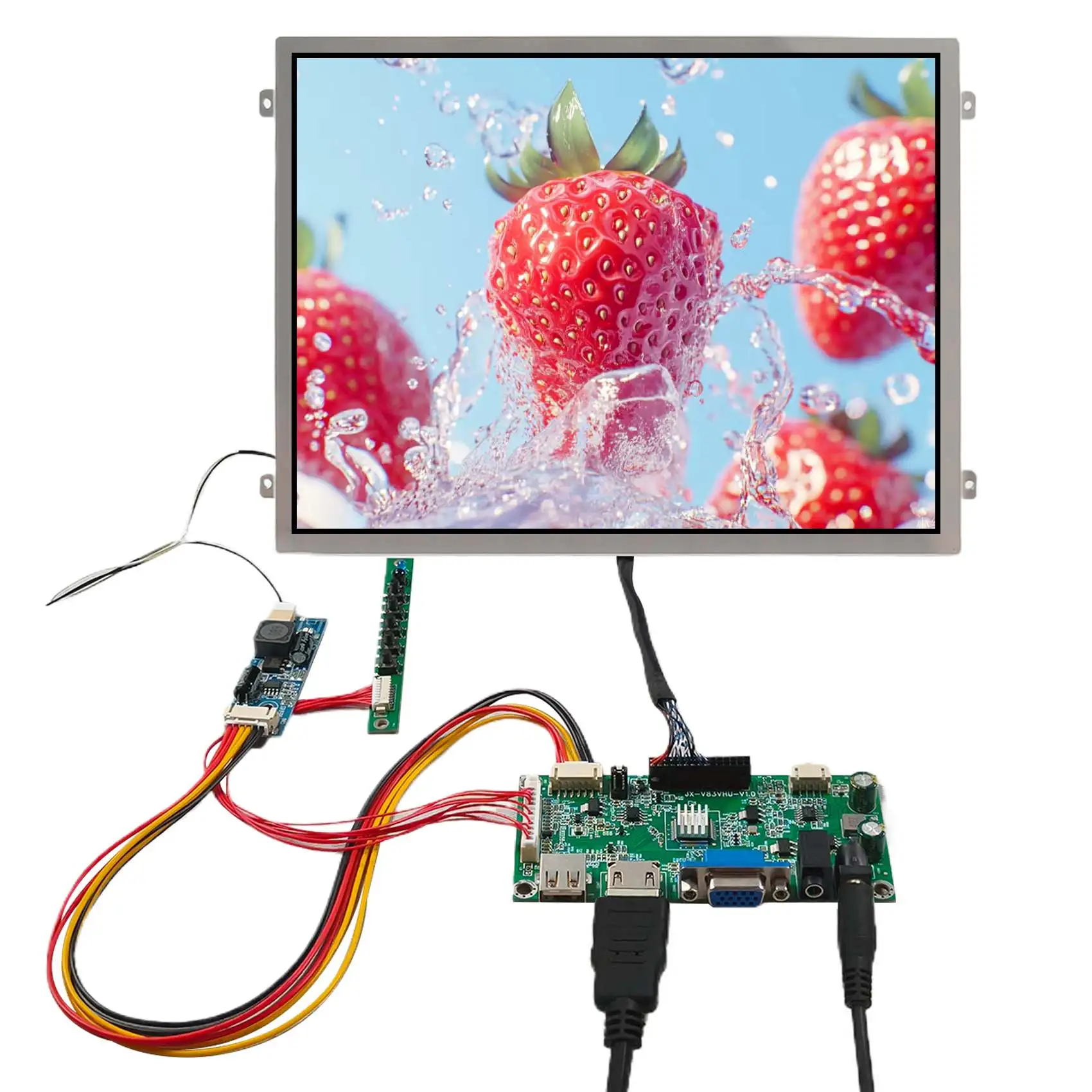 HDMI DVI VGA LCD Controller Board 10.4 In 800x600 LED Backlight LCD - Foto 7