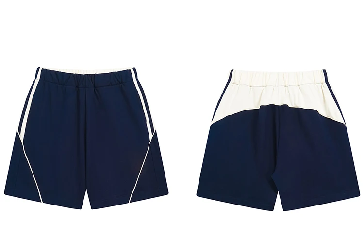 Side-Stripe Patchwork Track Shorts Sdc8063c5e4674c2d9e8222a76b7ce628N