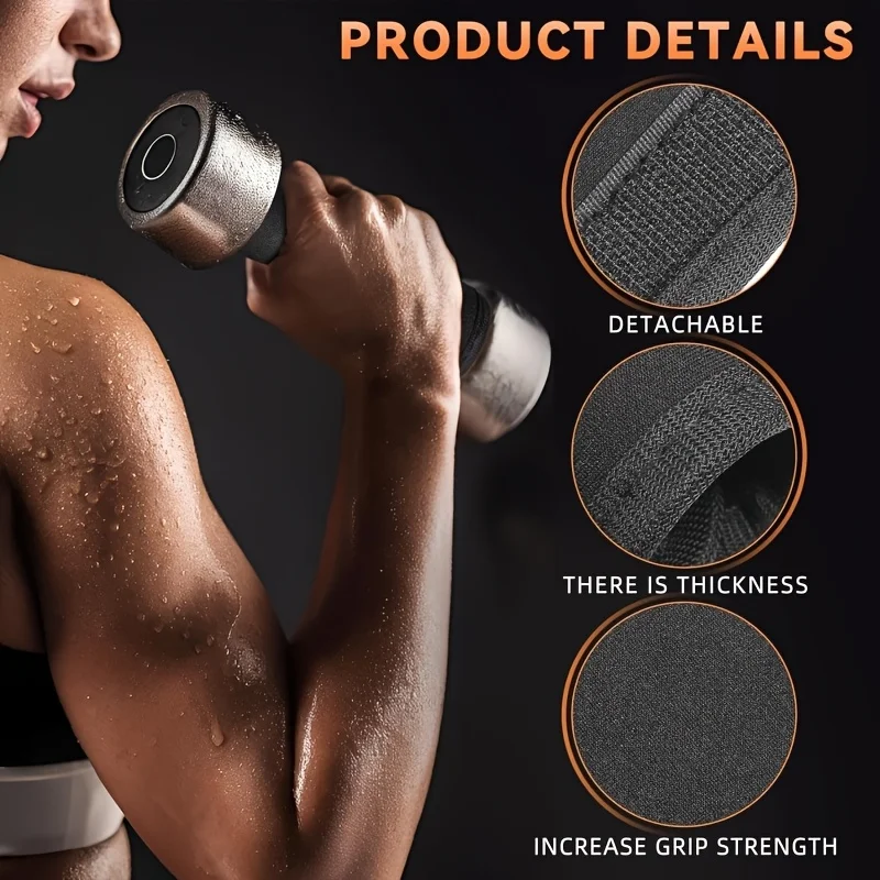 Barbell Sleeve Gym Equipment Grip Pads Anti-Slip Weight Lifting Covers Detachable Pull-up Bar Accessories for Strength Training