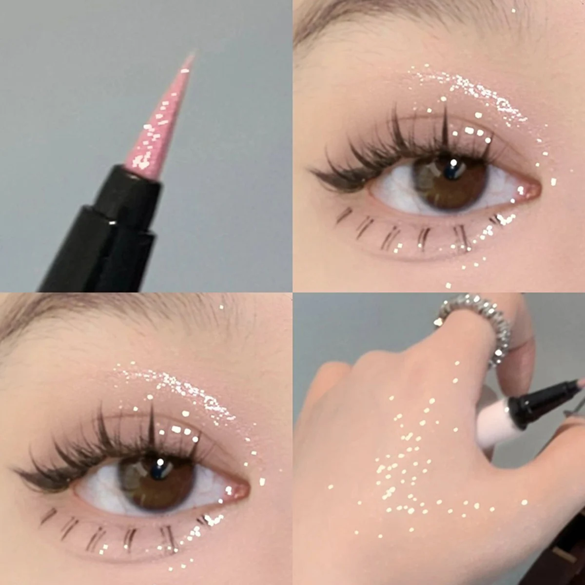 Eyeshadow Pencil DIKALU Flash Breaking Drill Lying Silkworm Pen Eyeliner Natural Long-Lasting