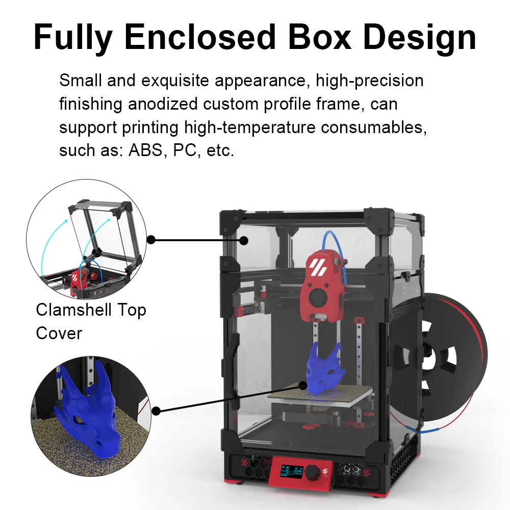 Fysetc voron v0.2 pro r1,完全に更新された3Dプリンターキット,正方形
