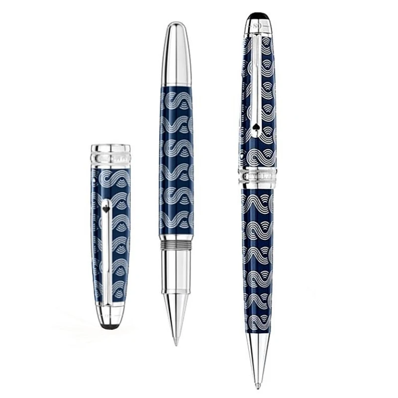 

Special Edition Around the World in 80 Days 145 Rollerball Pen MB Ballpoint Pen Office Writing Fountain Pens With Serial Number