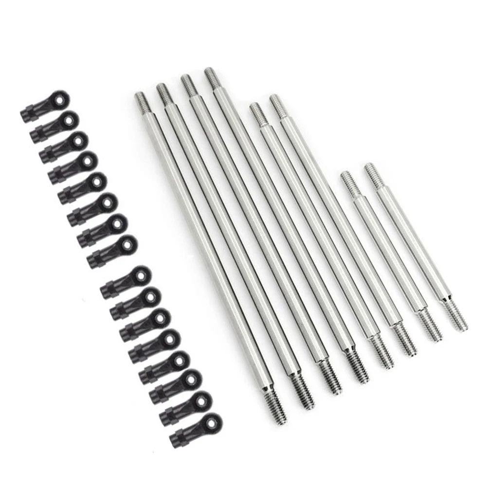 

Для Trx4 нержавеющая сталь Ch is Tie Rod с нейлоновым стержнем с шаровым шарниром для 1 / 10 RC Traxxas Trx-4 324 колесная база рама