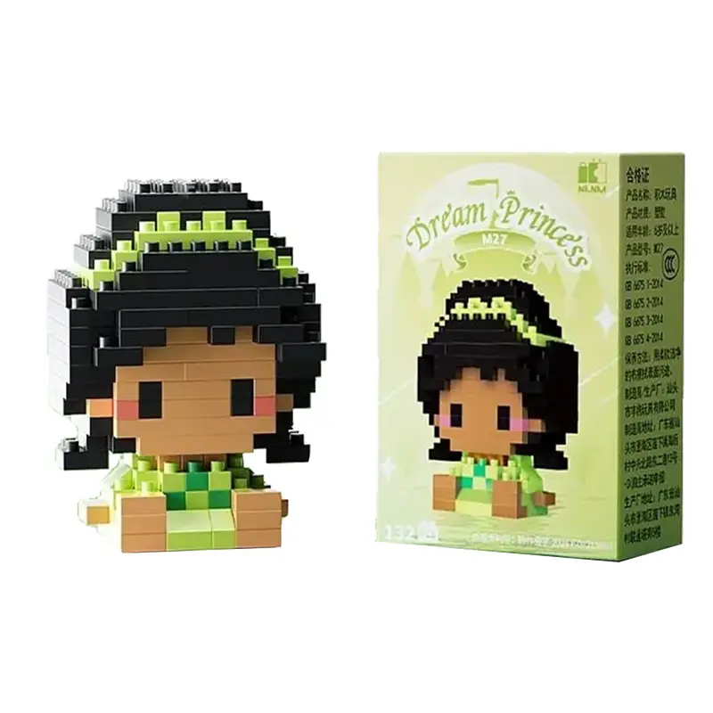 Disney 214 style Winnie LinaBell StellaLou Building Blocks Princess Cartoon Figrues Bricks Children's Assembly Toys Model Gift - Image 23