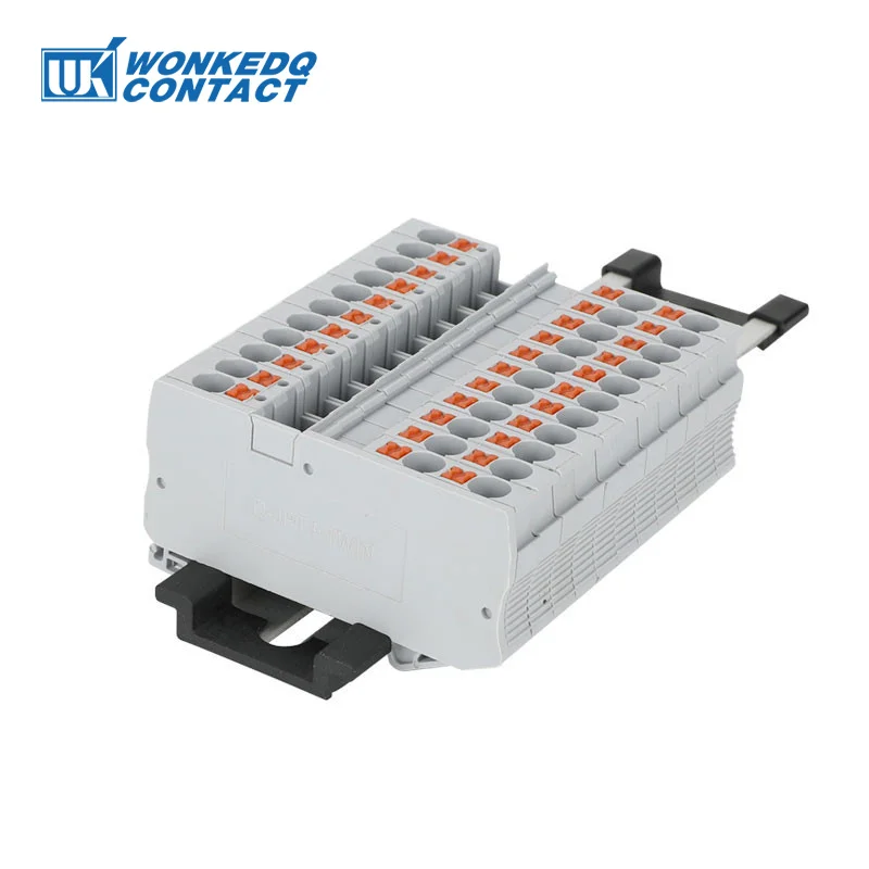 100Pcs D-PT 4-TW Ende Abdeckung Für PT-4-TW Elektrische Stecker 4mm ² TWIN Draht Barriere Din Terminal Block Zubehör Ende platte – Detail 7