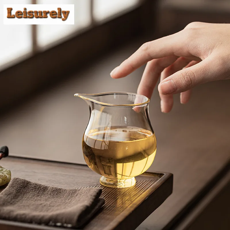 High Borosilicate Glass Tea Pitcher Creative Pour Tea Sharing Pot Cha Hai Dispenser Justice Cup Fair Mug Tea Services Supplies