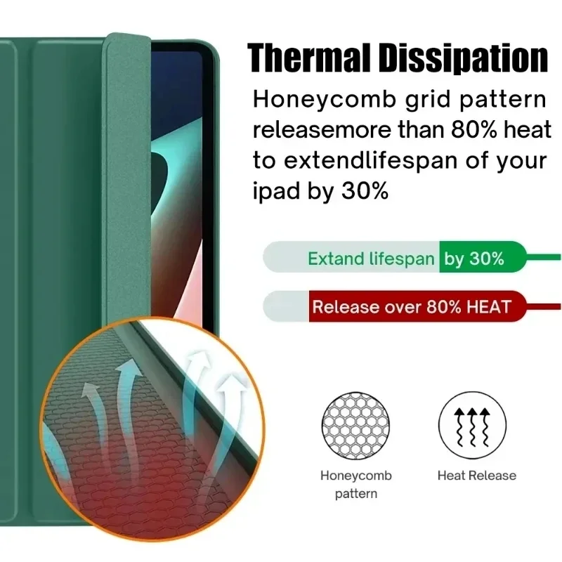 Enhanced Smart Magnetic Folding PU Stand Case with Soft TPU Back Cover