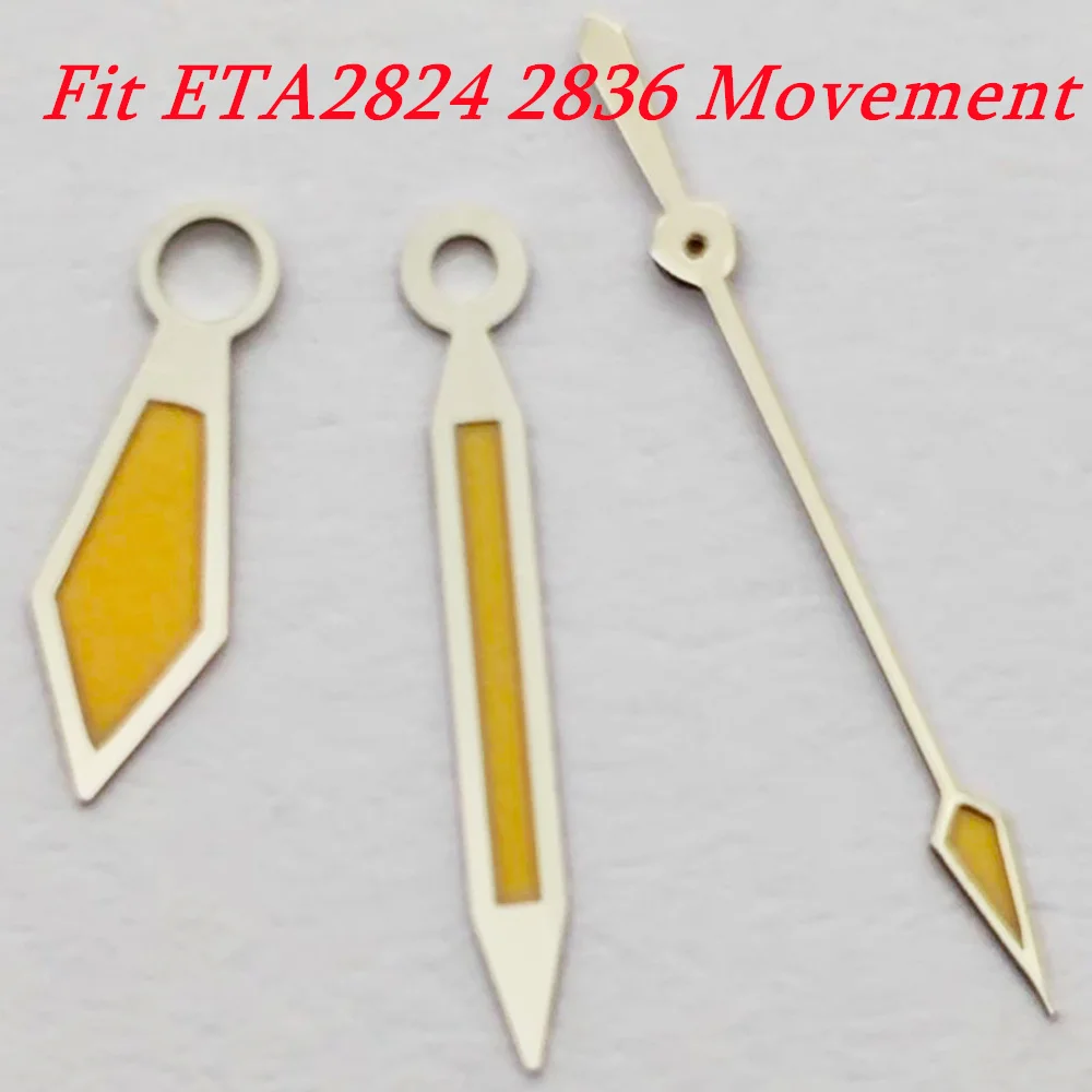 RICHUS NH35 Watch Hands Silver Green Hands Watch Hands Fit NH35 NH36 ETA2824 2836 Miyota8215 Mingzhu DG2813 3804 Movement