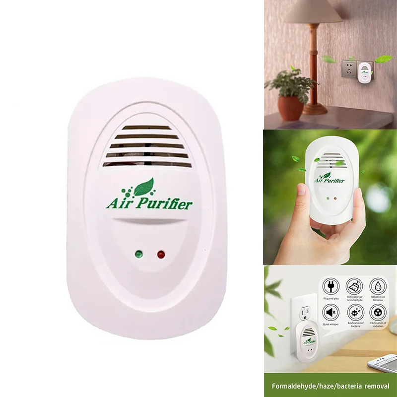 

Plug In Air Purifier For Home Negative Ion Generator Air Cleaner Remove Formaldehyde Smoke Dust Purification