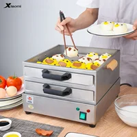 304 stainless steel Rice noodle roll machine new small household electric breakfast steamer drawer rice noodle roll oven 1