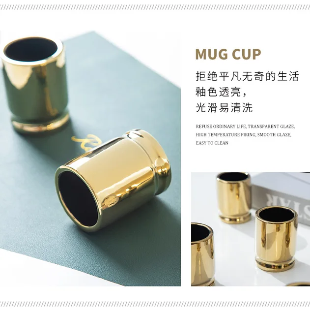 Creative 3D Bullet Shell Cup Shaped Cup Novelty Ceramic Cup Vodka