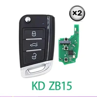 กุญแจรีโมทรถยนต์แบบไร้กุญแจ KEYDIY KD ZB15 ZB จำนวน 2 ชิ้น/ล็อต สำหรับเครื่องมือ KD