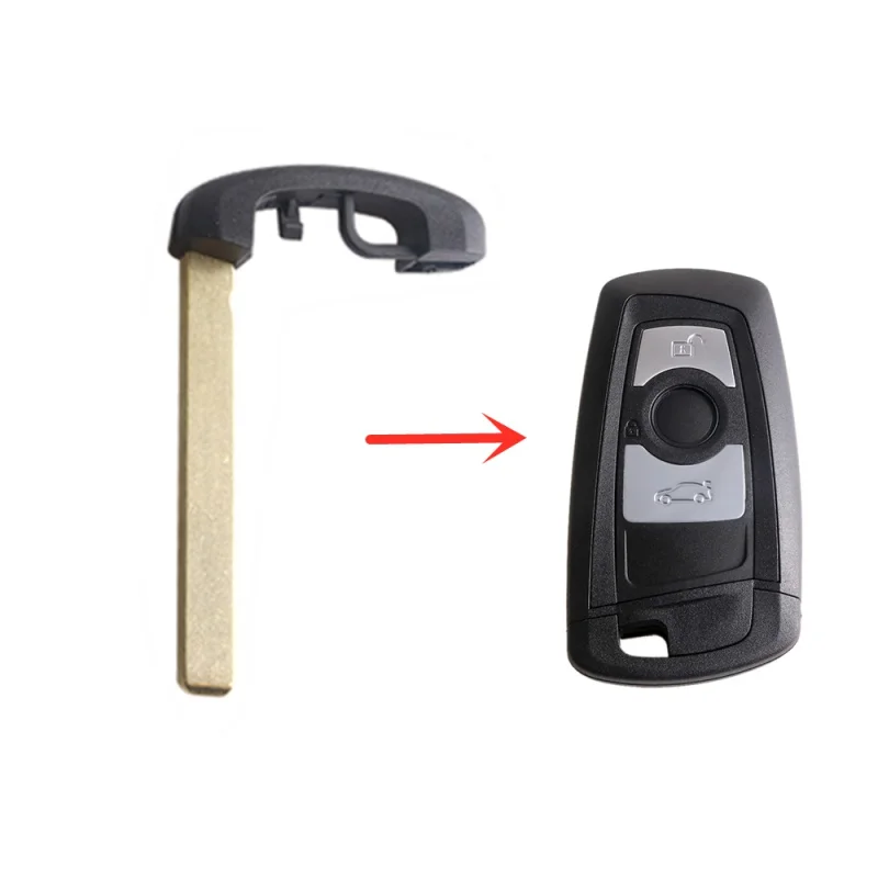 DUDELY Insert Blade For BMW 1 3 5 Series F10 F20 F30 F40 Remote Smart Car Key Insert Blade Blank Keyless Replacement