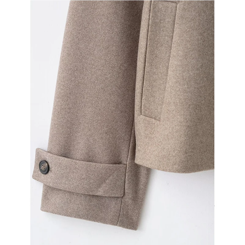 Women's Jacket Autumn Winter 2025 New Fashion Stand Collar Jackets For Women Coat Casual Long Sleeve Street New Outerwear