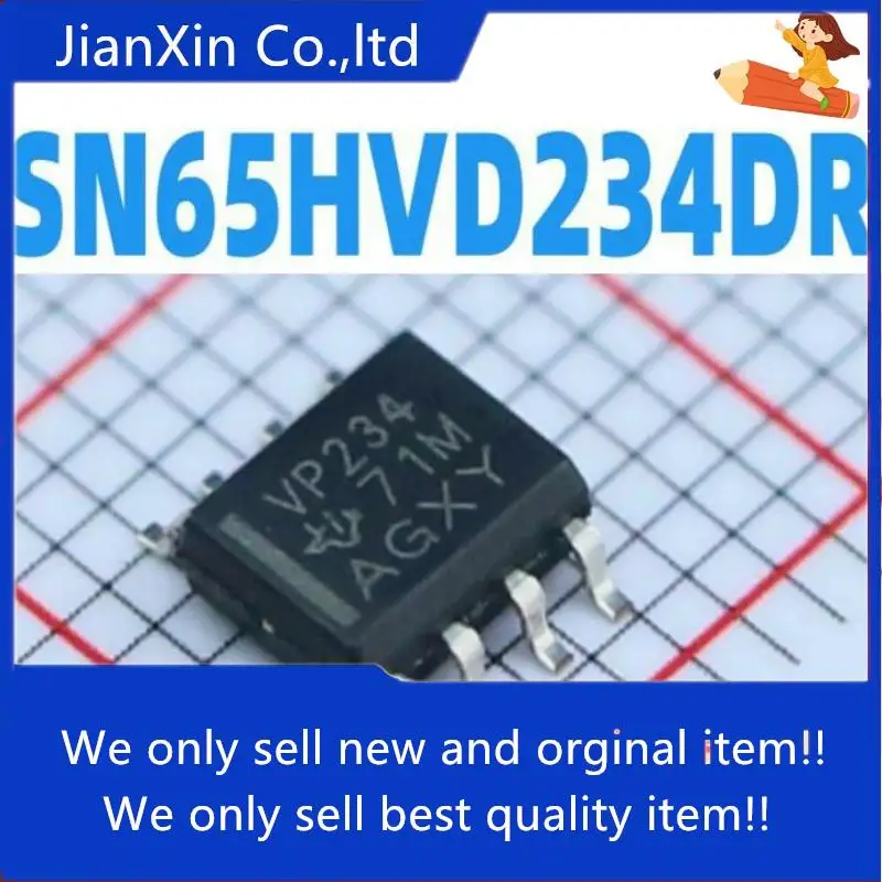 

10pcs orginal new | SN65HVD234DR SOP-8 Prinng VP234 Interface-Transceiver Integrated IC