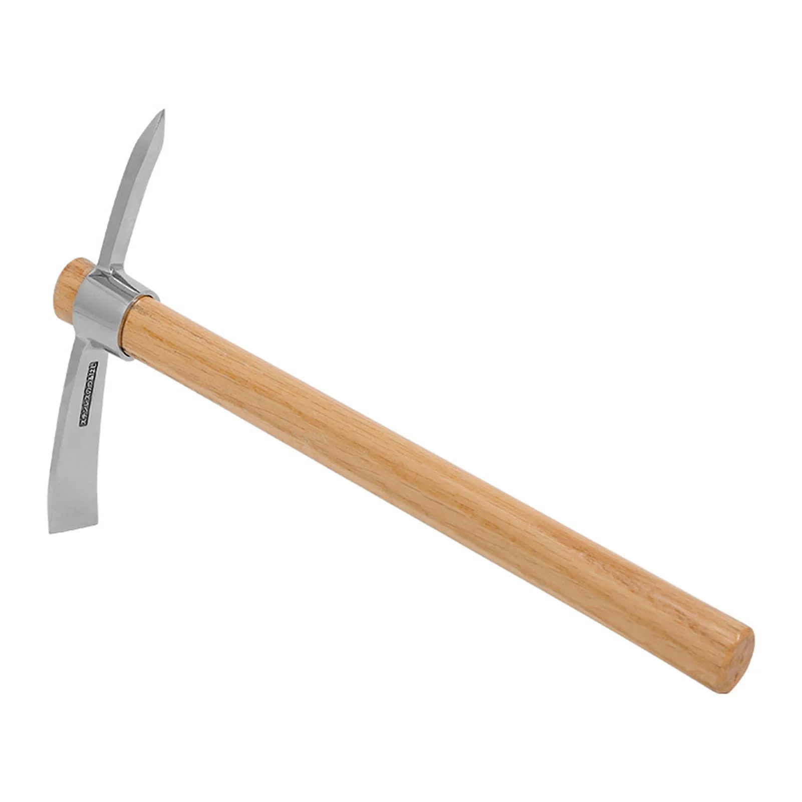 Outdoor Camping garden Multifunctional Pickaxe Hoe Heavy Duty Stainless Steel Pick Axe Hand Hoe with Wooden Handle