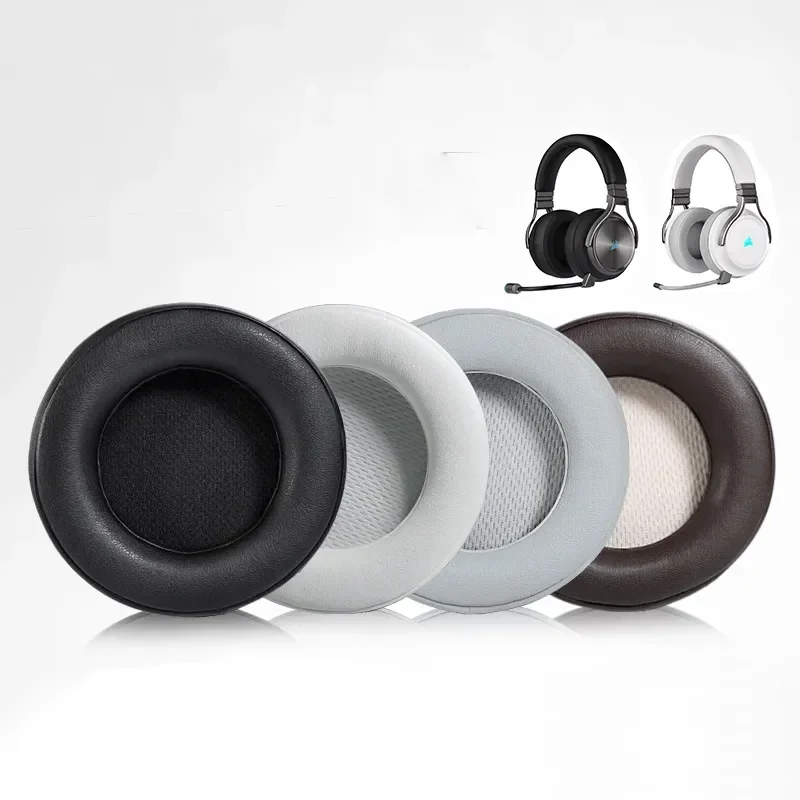 CORSAIR VIRTUOSO RGB 무선 SE 헤드셋 헤드폰 가죽 슬리브 이어폰 귀마개용 교체용 이어패드