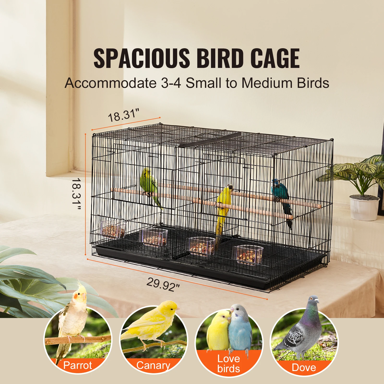 Stackable Divided Bird Cage 2